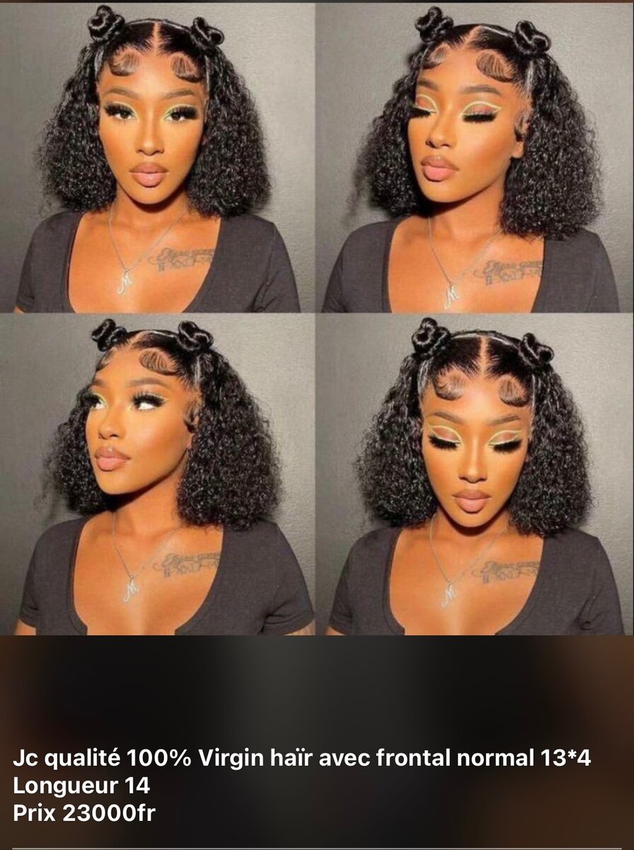 Perruques Bouclées en Cheveux 100% Vierge