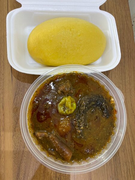 Foutou sauce djoumgblé