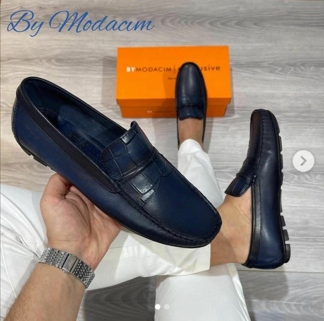 Mocassins Élégants en Cuir Homme