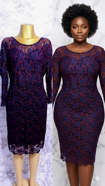 Robe en dentelle pour femmes