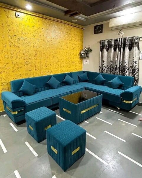 Set of beautiful soft home furniture