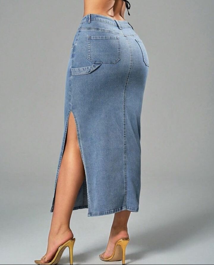 Thrift Side Split Skirts