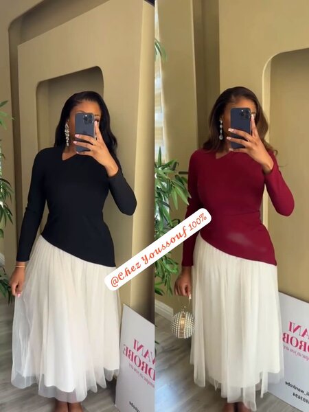 Robe élégante bicolore