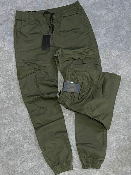 Pantalon cargo kaki homme
