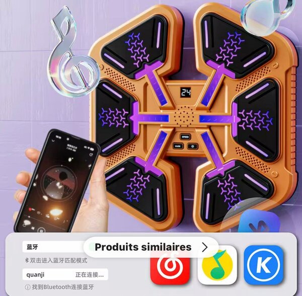 Cible de Boxe Électronique Bluetooth