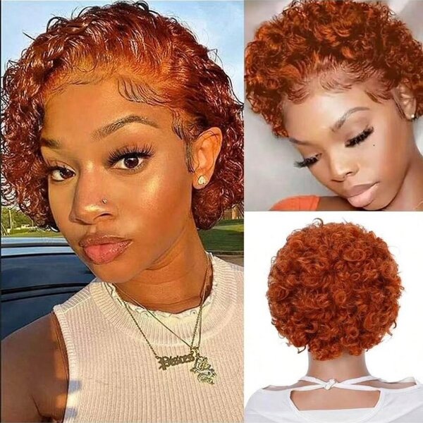 Perruque pixie frontal T