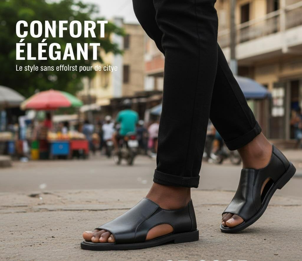 Sandales en cuir pour hommes