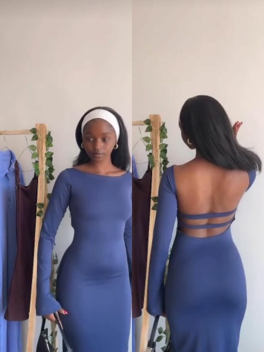 Robe moulante dos nu élégante