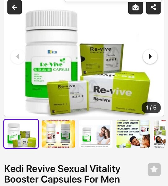 Kedi Revive Sexual Vitality Booster Capsules For Men