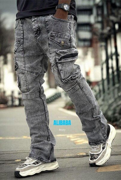 Jeans Cargo Homme Streetwear