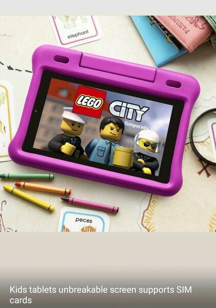 Kids tablet with unbreakable screen