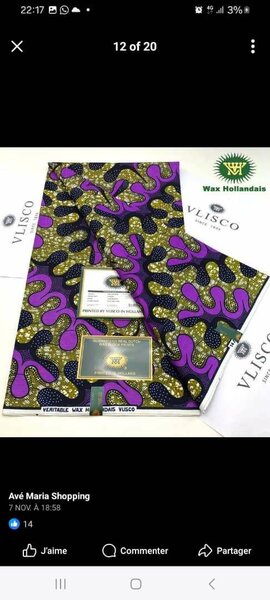 Tissu Africain Vlisco Coton