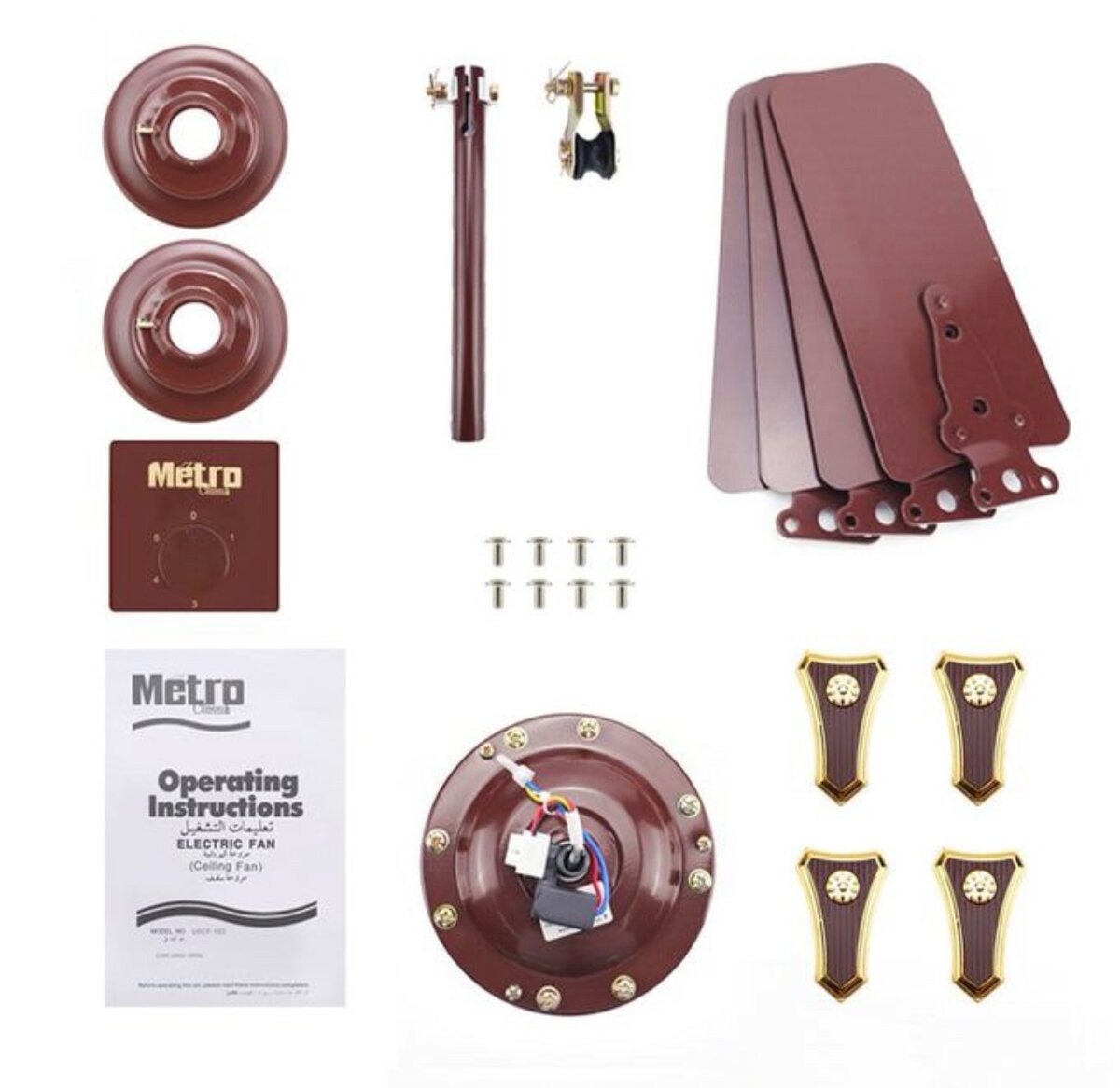 Ventilateur De Plafond électrique 24 Pouces