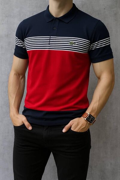 Polo rayé homme élégant