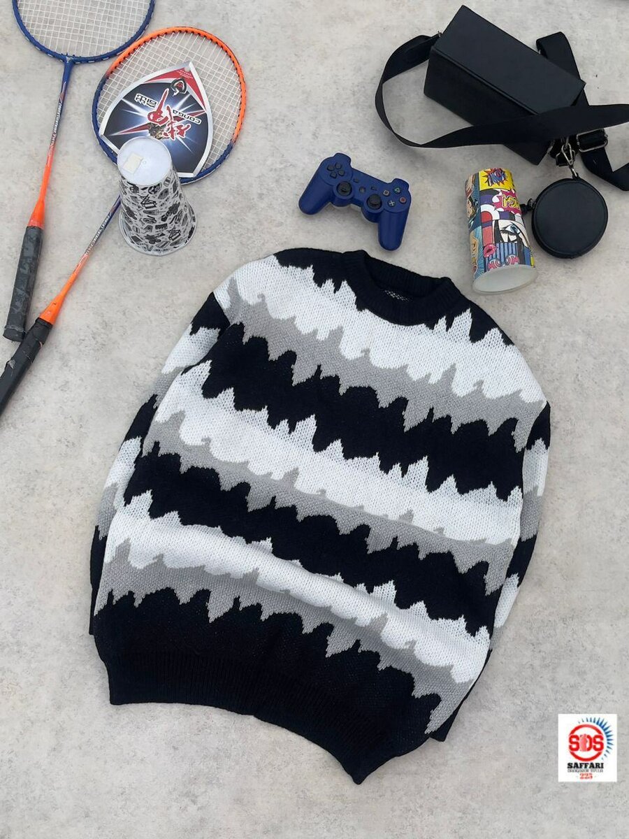 Pull rayé en tricot