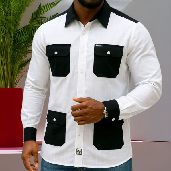 Chemise élégante à poches