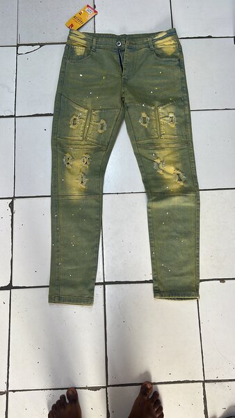 Jean moto tendance pour homme