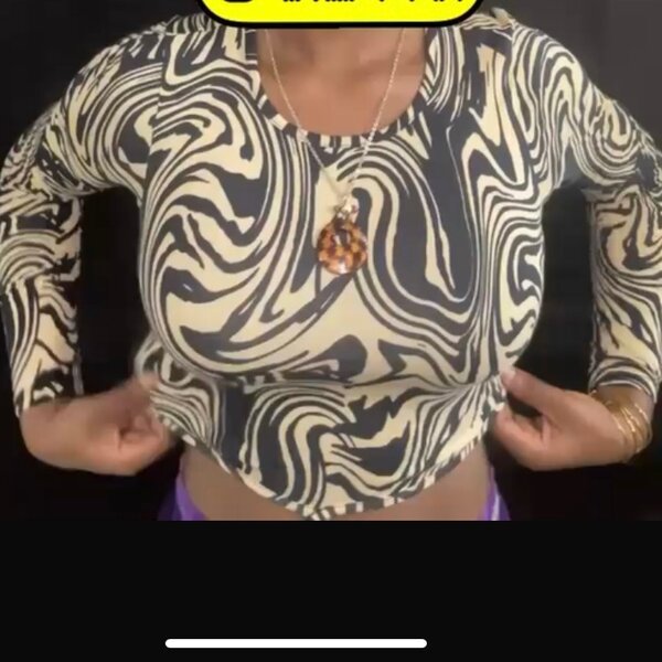 Top à motifs pour femme