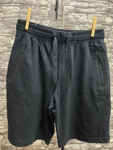 Shorts en coton noir pour homme