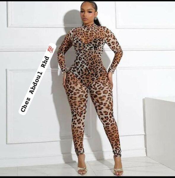 Combinaison imprimé léopard