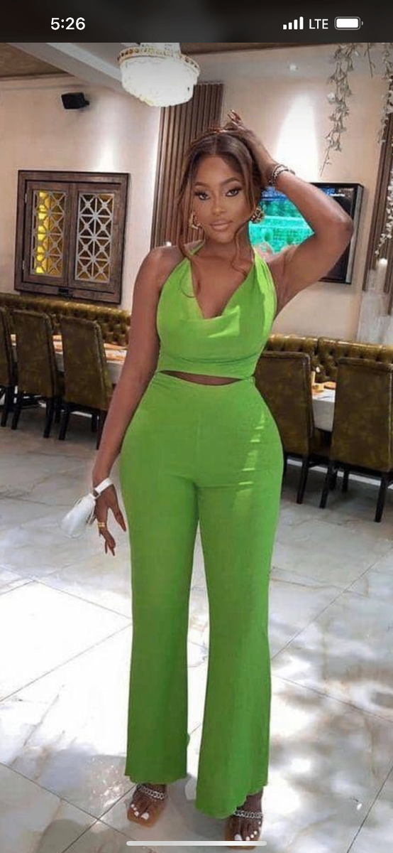 Ladies two pieces(trouser and top)