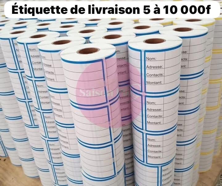 Étiquettes de livraison adhésives