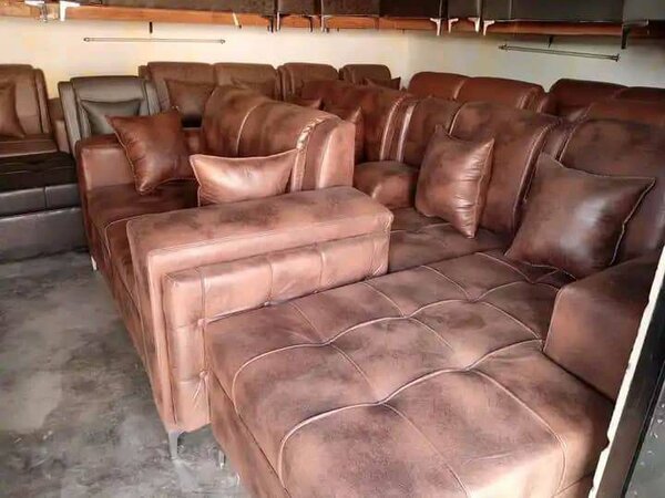 Box Type Leather sofa sets