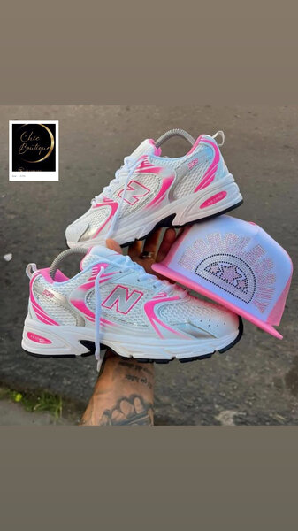 Baskets confort mode rose