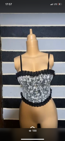 Bustier en dentelle élégante