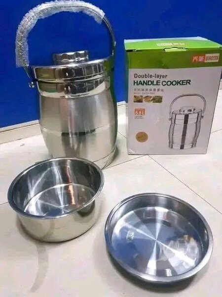 Cocotte double couche inox 6.8L