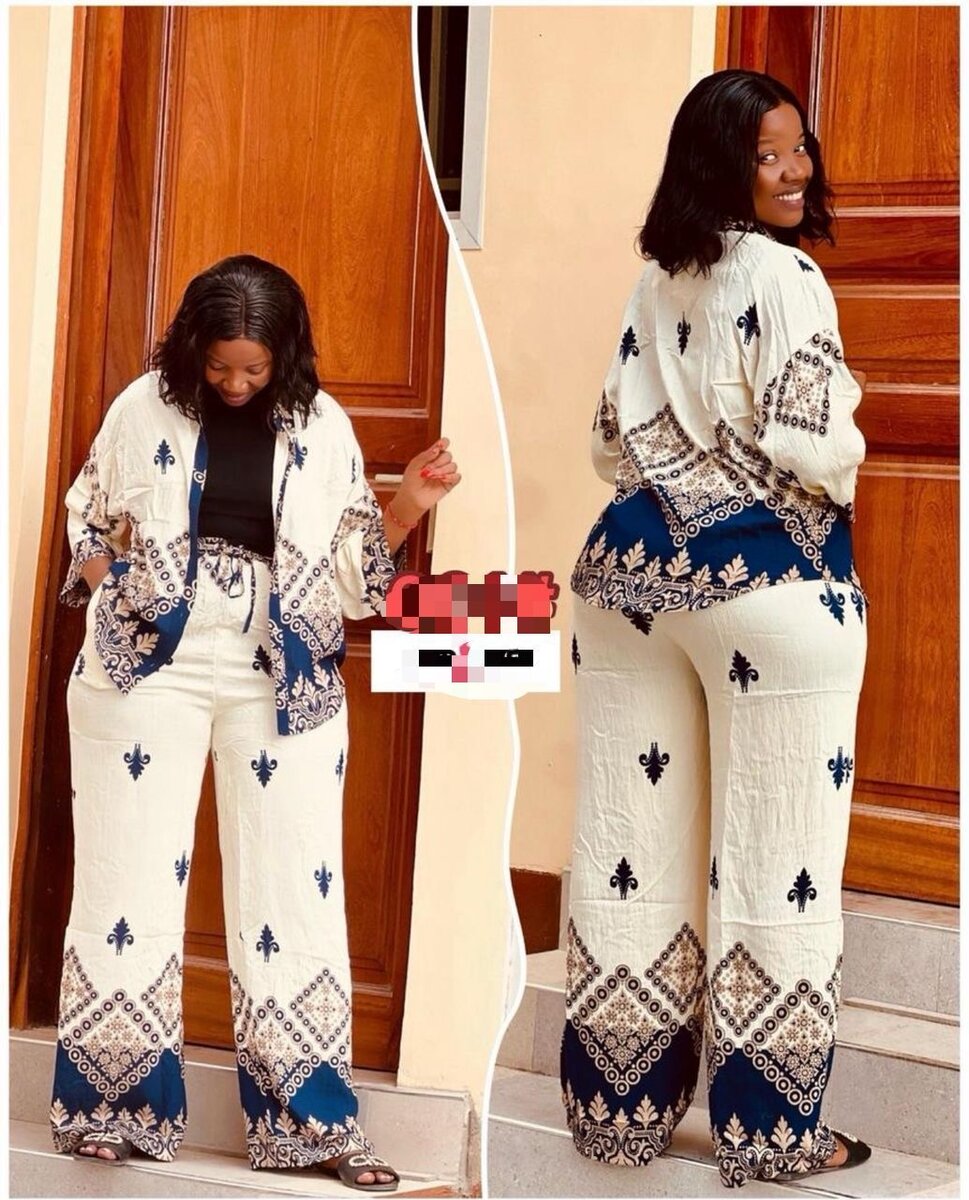 Ensemble élégant à motifs femme