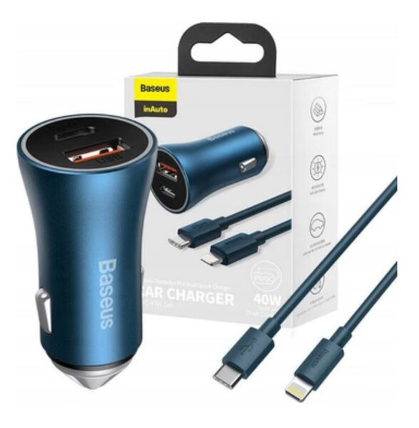 Chargeur rapide pour voiture golden