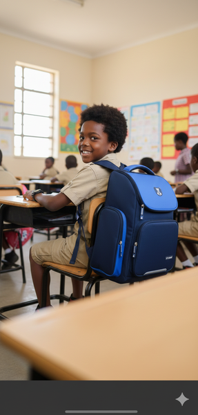 Sac à dos scolaire bleu