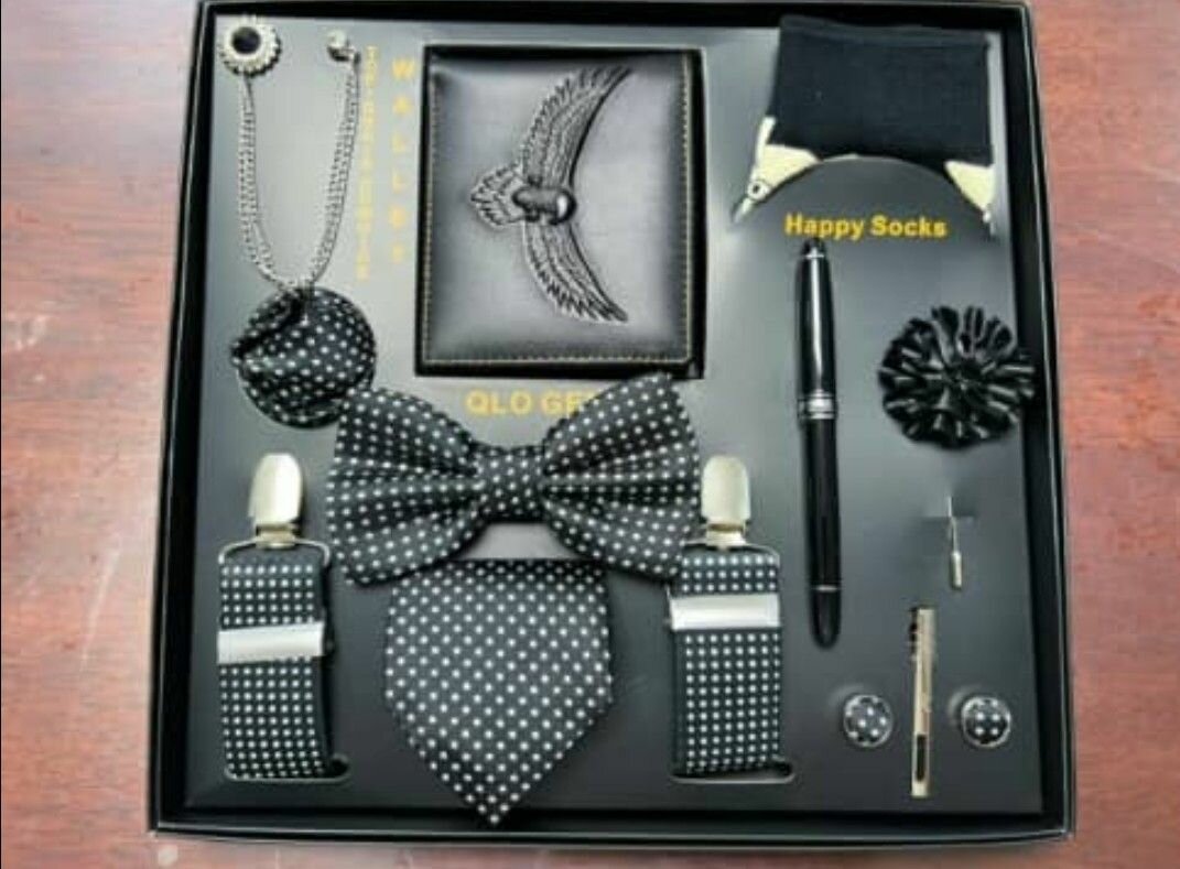 Coffret d'accessoires élégants pour homme