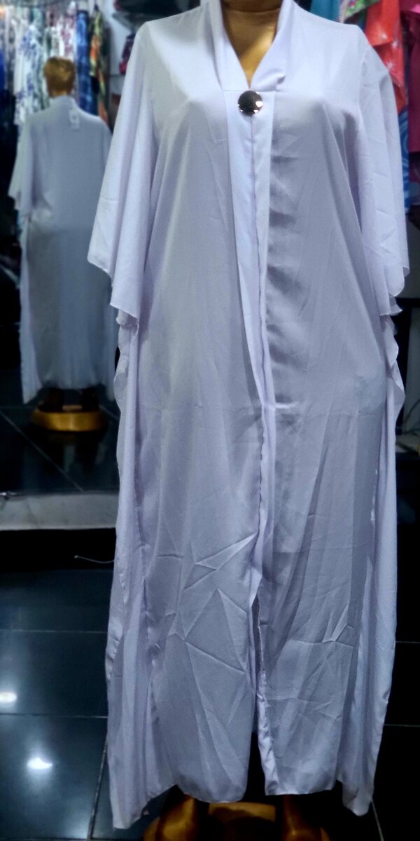 Robe longue fluide boutons