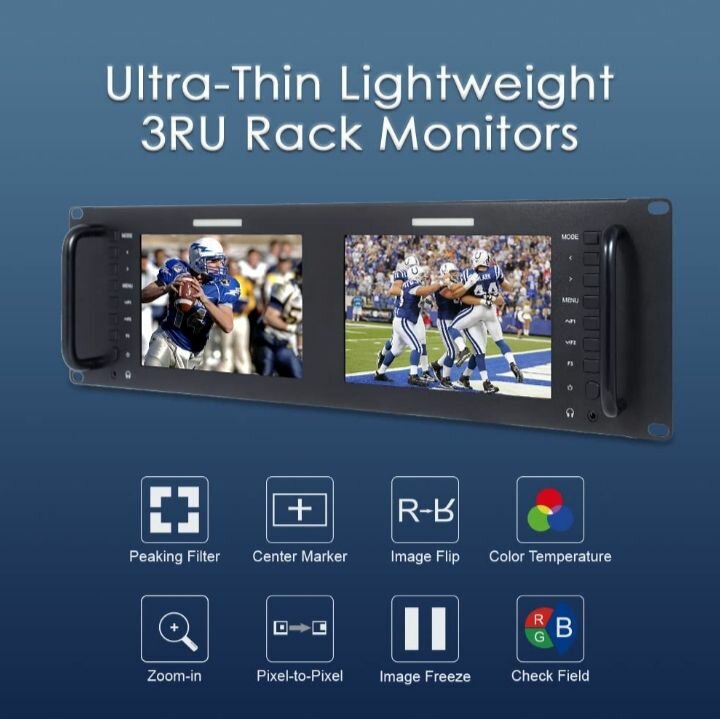Moniteurs rack IPS 3RU léger