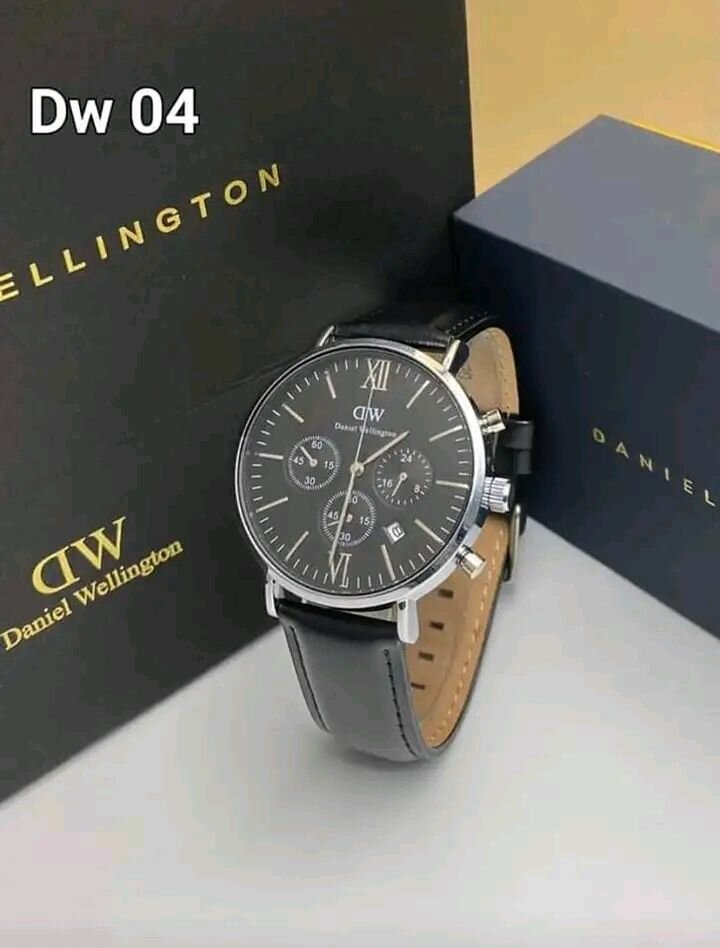 montre Daniel wellington en cuir et en acier
