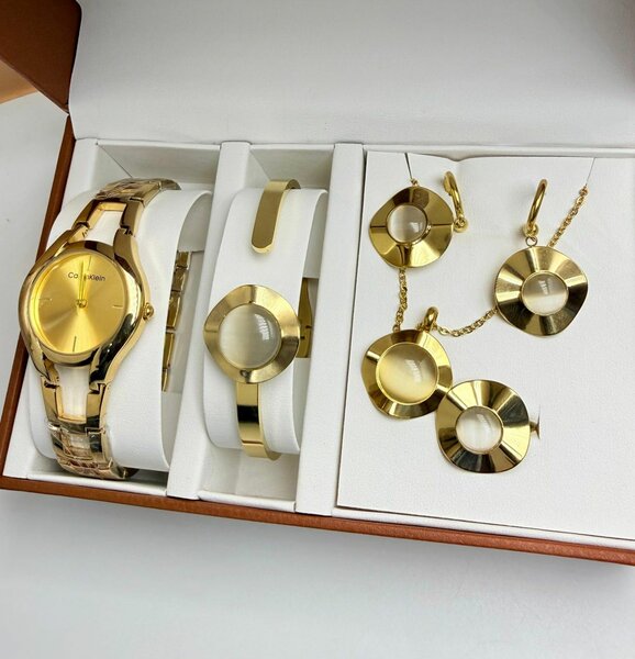 Ensemble de Bijoux Dorés Éclat