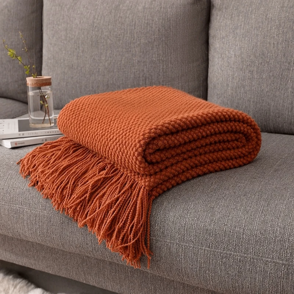 Couverture tricotée chaude