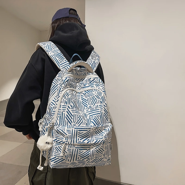 Sac à dos géométrique élégant