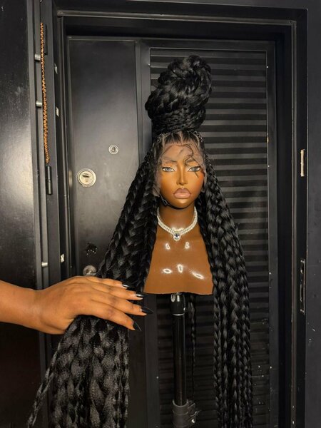 Perruque afro longue synthétique