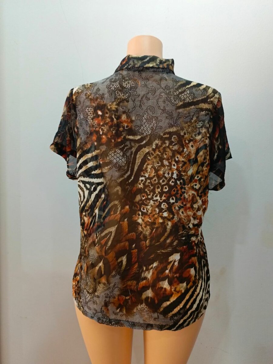 Chemisier imprimé animal