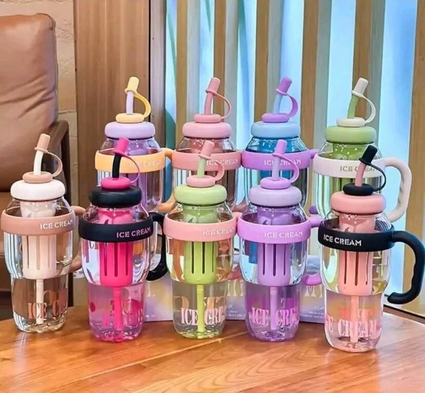 Gourdes Colorées avec Paille