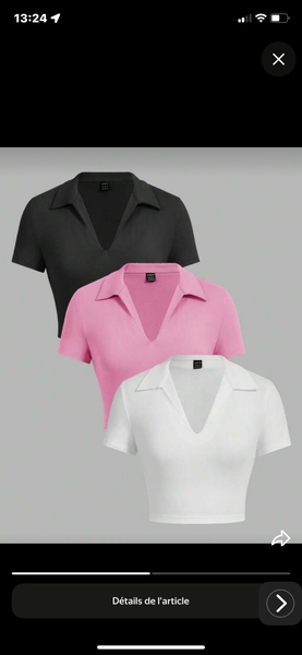 T-shirts col V tendance