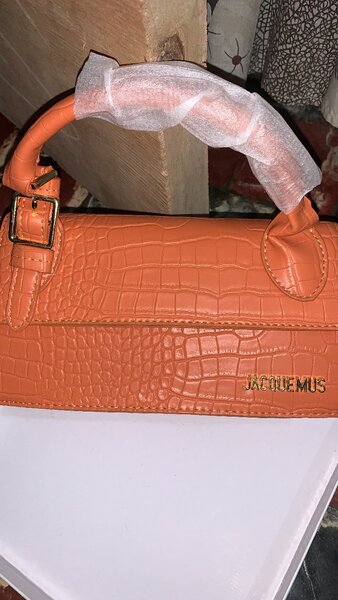 Sac à main crocodile orange