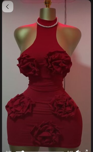 Robe Rouge Femme Chic