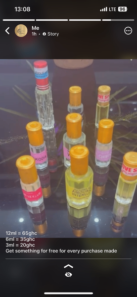 100 undiluted perfume oils