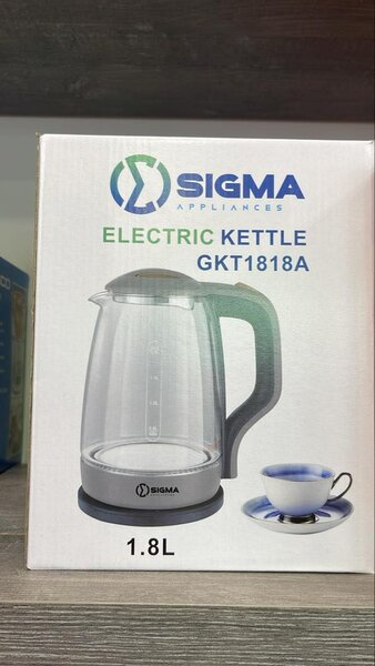 Sigma Glass Transparent Electric Kettle 1.8 Liters -Gkt1818a