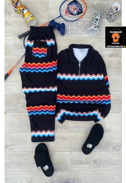 Set pyjama motifs colorés