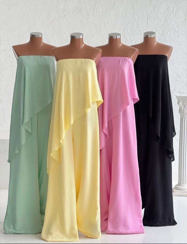 Combinaison élégante asymétrique